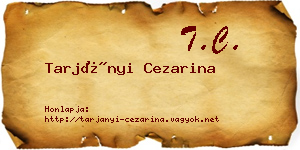 Tarjányi Cezarina névjegykártya